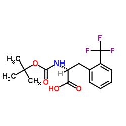 Boc-D-2-Trifluoromethylphenylalanine structure
