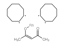 Acetylacetonatobis(cyclooctene)rhodium(I) Structure