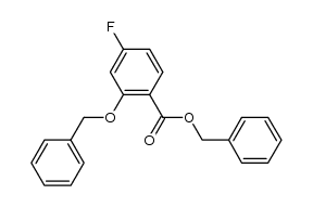 benzyl 2-(benzyloxy)-4-fluorobenzoate结构式