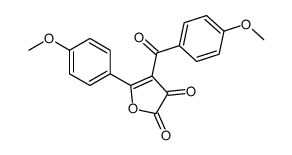 4-(4-methoxybenzoyl)-5-(4-methoxyphenyl)furan-2,3-dione结构式