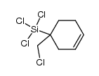 4-(Chlormethyl)-4-(trichlorsilyl)-cyclohexen结构式