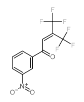 Crotonophenone, 4,4,4-trifluoro-3-nitro-3-(trifluoromethyl)- structure
