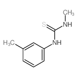 1-methyl-3-(3-methylphenyl)thiourea structure