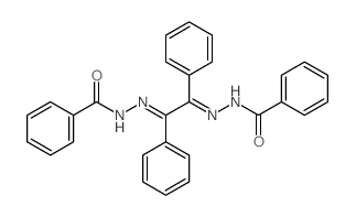 Benzoic acid,1,1'-[(1,2-diphenyl-1,2-ethanediylidene)dihydrazide]结构式