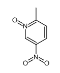 2-Methyl-5-nitropyridine N-oxide Structure