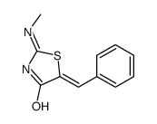 5-benzylidene-2-(methylamino)-1,3-thiazol-4-one结构式