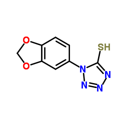 1-(1,3-Benzodioxol-5-yl)-1,2-dihydro-5H-tetrazole-5-thione Structure