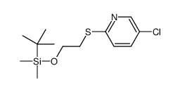 tert-butyl-[2-(5-chloropyridin-2-yl)sulfanylethoxy]-dimethylsilane结构式
