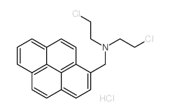 2-chloro-N-(2-chloroethyl)-N-(pyren-1-ylmethyl)ethanamine结构式