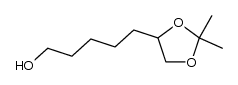 5-(2,2-dimethyl-1,3-dioxolan-4-yl)pentan-1-ol Structure