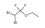 ethyl-(2,2-dibromo-1,1-difluoro-ethyl)-ether结构式