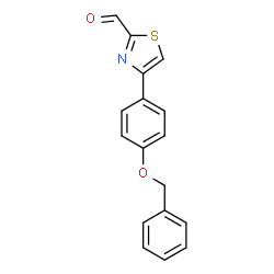 4-(4-(Benzyloxy)phenyl)thiazole-2-carbaldehyde Structure