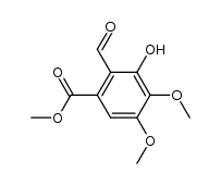 methyl 2-formyl-3-hydroxy-4,5-dimethoxy-benzoate Structure