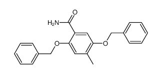 2,5-bis(benzyloxy)-4-methylbenzamide Structure