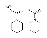 nickel bis(piperidine-1-carbodithioate) Structure