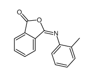 3-(2-methylphenyl)imino-2-benzofuran-1-one结构式