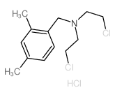 Benzenemethanamine, N,N-bis (2-chloroethyl)-2,4-dimethyl-, hydrochloride structure