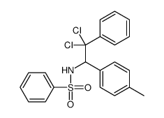 N-[2,2-dichloro-1-(4-methylphenyl)-2-phenylethyl]benzenesulfonamide结构式