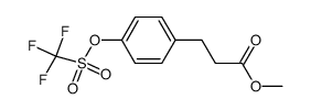 methyl 3-(4-(((trifluoromethyl)sulfonyl)oxy)phenyl)propanoate Structure
