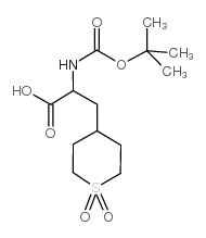 3-(1,1-dioxothian-4-yl)-2-[(2-methylpropan-2-yl)oxycarbonylamino]propanoic acid Structure