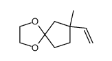 7-Methyl-7-vinyl-1,4-dioxaspiro(4.4)nonane Structure