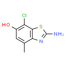6-Benzothiazolol,2-amino-7-chloro-4-methyl-(9CI)结构式