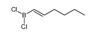 (1E)-hex-1-en-1-yldichloroborane Structure