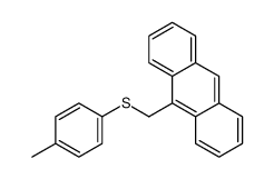 9-[(4-methylphenyl)sulfanylmethyl]anthracene结构式