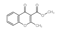methyl 2-methyl-4-oxo-chromene-3-carboxylate Structure