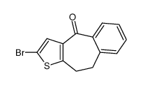 2-BROMO-9,10-DIHYDRO-4H-BENZO(4,5)CYCLOHEPTA(1,2-B)THIOPHEN-4-ONE结构式