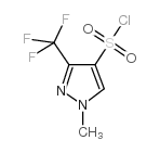 1-Methyl-3-(trifluoromethyl)-1H-pyrazole-4-sulfonyl chloride Structure