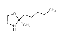 2-methyl-2-pentyl-oxazolidine结构式