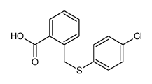2-[(4-chlorophenyl)sulfanylmethyl]benzoic acid结构式