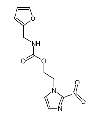 furfuryl-carbamic acid 2-(2-nitro-imidazol-1-yl)-ethyl ester结构式