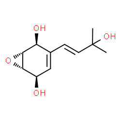 7-Oxabicyclo[4.1.0]hept-3-ene-2,5-diol, 3-[(1E)-3-hydroxy-3-methyl-1-butenyl]-, (1R,2S,5R,6S)-rel- (9CI) picture