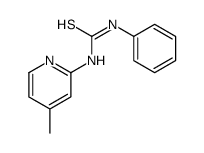 1-(4-methylpyridin-2-yl)-3-phenylthiourea结构式