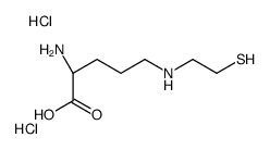 (2S)-2-amino-5-(2-sulfanylethylamino)pentanoic acid,dihydrochloride Structure