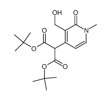 (3-hydroxymethyl-1-methyl-2-oxo-1,2-dihydro-pyridin-4-yl)-malonic acid di-tert-butyl ester Structure