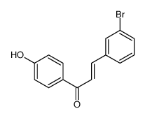 3-(3-bromophenyl)-1-(4-hydroxyphenyl)prop-2-en-1-one结构式