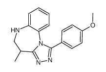 5,6-Dihydro-1-(4-methoxyphenyl)-4-methyl-4H-[1,2,4]triazolo[4,3-a][1,5]benzodiazepine Structure