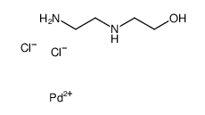 2-(2-aminoethylamino)ethanol,palladium(2+),dichloride Structure