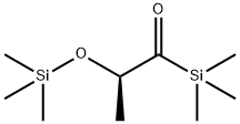 Silane, trimethyl[1-methyl-2-oxo-2-(trimethylsilyl)ethoxy]-, (R)-结构式