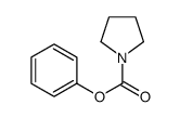 PYRROLIDINE-1-CARBOXYLIC ACID PHENYL ESTER结构式