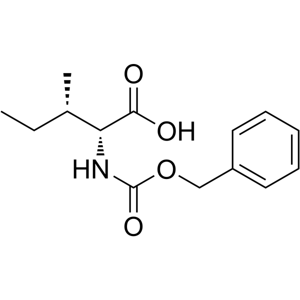 N-[(Benzyloxy)carbonyl]-D-alloisoleucine Structure