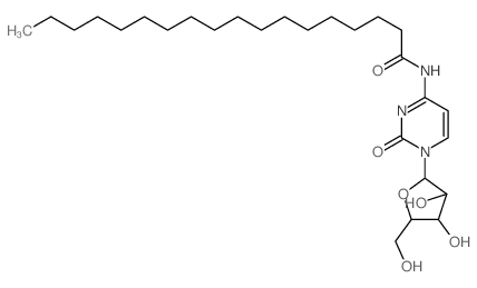 1-beta-D-Arabinofuranosyl-N(sup 4)-stearoylcytosine structure