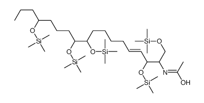 N-[2,9,10,14-Tetrakis[(trimethylsilyl)oxy]-1-[[(trimethylsilyl)oxy]methyl]-3-heptadecenyl]acetamide结构式