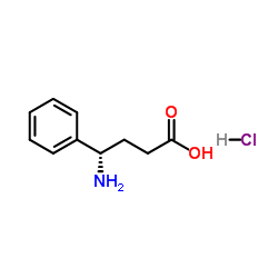 (S)-4-氨基-4-苯基丁酸盐酸盐结构式