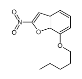 2-nitro-7-pentoxy-1-benzofuran Structure