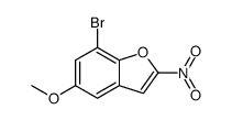 7-bromo-5-methoxy-2-nitro-1-benzofuran结构式