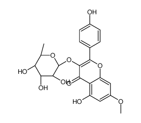 5-hydroxy-2-(4-hydroxyphenyl)-7-methoxy-3-[(2S,3R,4R,5R,6S)-3,4,5-trihydroxy-6-methyloxan-2-yl]oxychromen-4-one图片